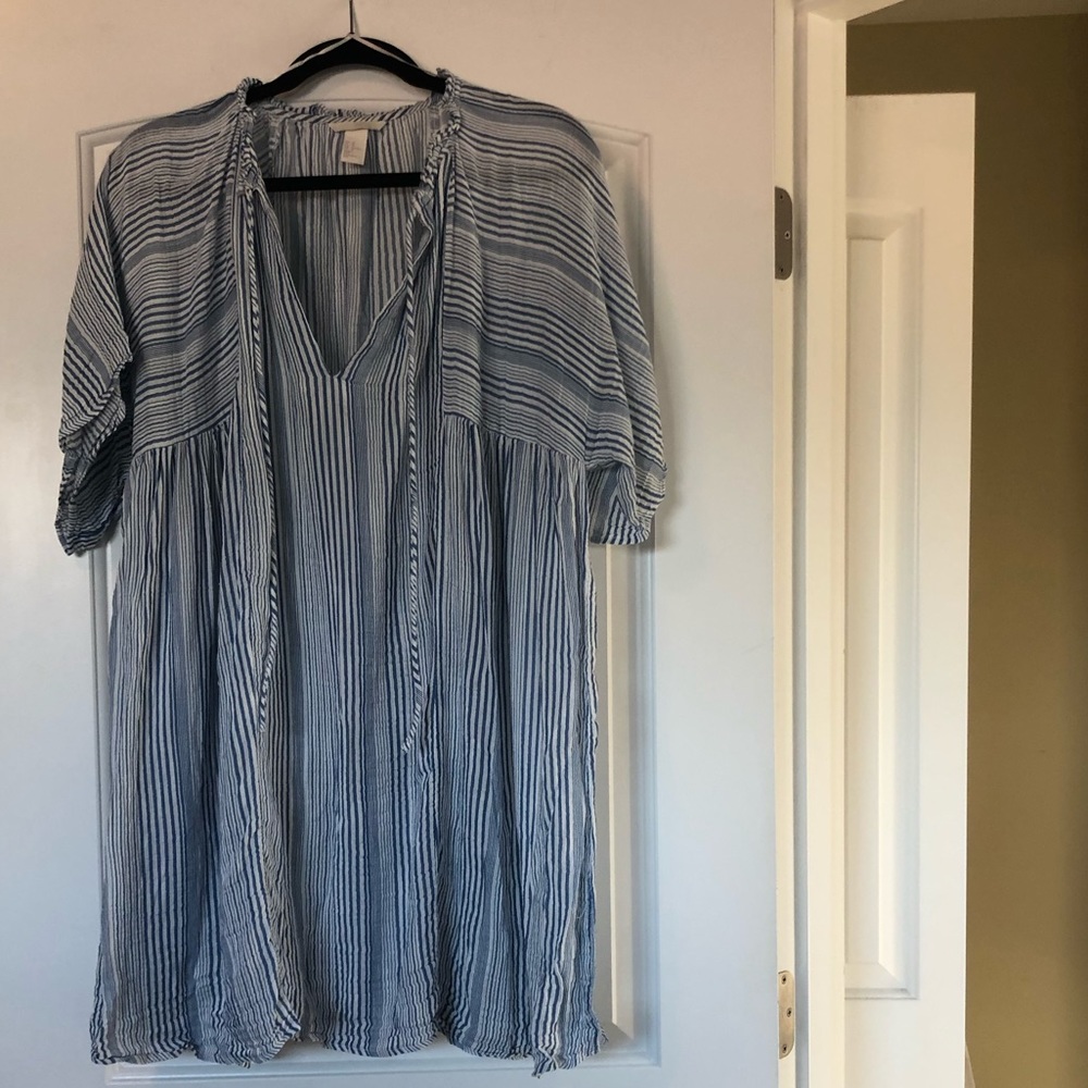 H&M short sleeve striped tunic